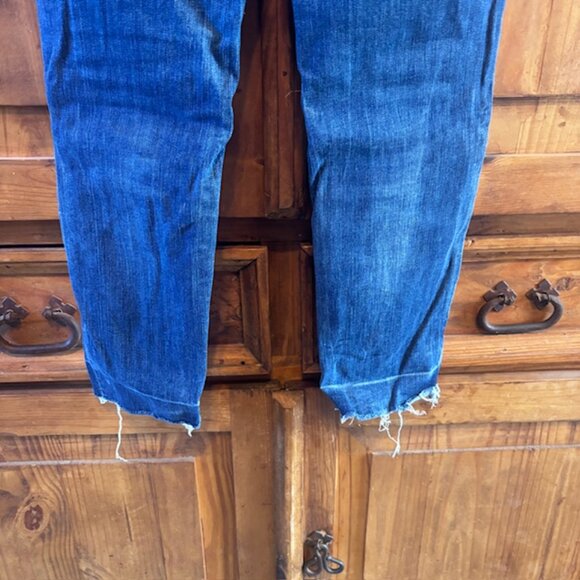 Express Stretch Cropped High Rise Jeans - Size 10R - Picture 6 of 9